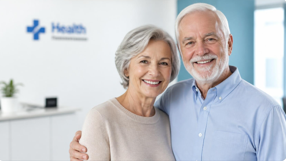 Couple de seniors heureux et en bonne santé - Mutuelle senior 2026 comparatif