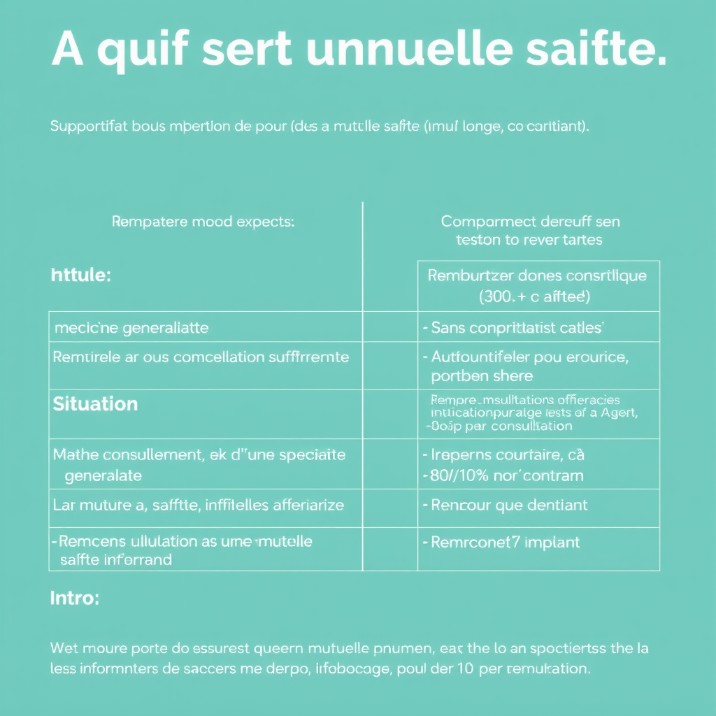 Illustration pour « Mutuelle santé : à quoi ça sert vraiment ? » — Comprenez comment une mutuelle santé réduit vos dépenses médicales et améliore votre couverture santé... Mot-clé : a quoi sert une m…