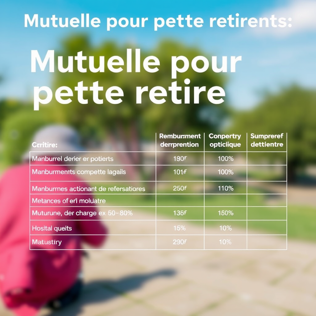 Illustration pour « Mutuelle pour petite retraite : comparatif et conseils » — Comparez les meilleures mutuelles pour petite retraite avec des garanties essentielles et des tarifs adaptés …